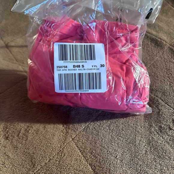 NWOT VICTORIA’S SECRET RIB LACE PINK TOP (LARGE) - Picture 3 of 7